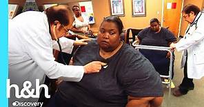 Mujer de 329 kilos es hospitalizada tras su primera consulta médica | Kilos Mortales | Discovery H&H