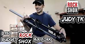 BUDGET ROCKSHOX AIR FORK UNBOXING ROCKSHOX JUDY SILVER TK SOLO AIR