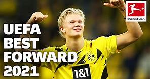 Erling Haaland • UEFA Best Forward 2021 • Magical Skills & Goals