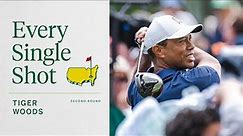 Tiger Woods' Second Round | Every Single Shot | The Masters
