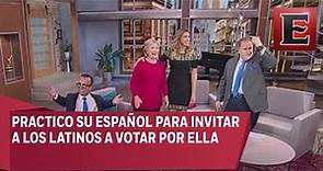 Hillary Clinton se presentó en programa de televisión latino