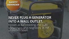 Generator Safety Reminder