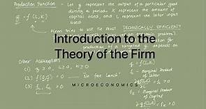 Introduction to the Theory of the Firm