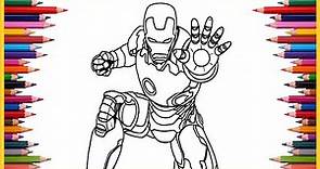 Iron Man Coloring Page | Marvel Superheroes Coloring Pages