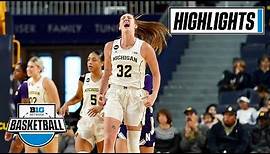 Northwestern at Michigan | Highlights | Big Ten Women's Basketball | Dec. 4, 2022