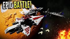 Breaking the DROID BLOCKADE! - Star Wars EPIC Battle - Space Engineers!