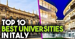 10 Best Universities in Italy