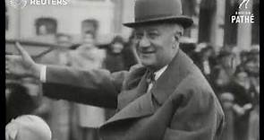 POLITICS: New York Governor Al Smith gets spectacular reception. (1928)