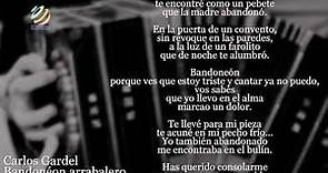 Carlos Gardel - Bandoneón arrabalero (Letra_Lyrics)