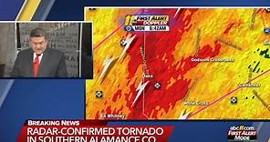 Tornado Warning: Severe weather bringing severe thunderstorms and tornadoes to NC
