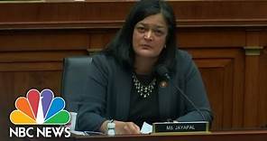 Rep. Jayapal Tearfully Reveals Child Came Out As Gender Nonbinary | NBC News