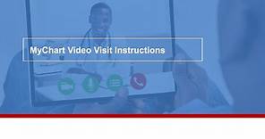 MyChart video visit instructions
