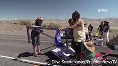 Chaotic footage shows police breaking up Burning Man climate protest