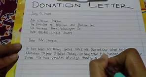 How to Write a Donation Letter for Charity Program - Writing Practices
