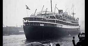 M.S. Johan van Oldenbarnevelt - departure Amsterdam 1930's