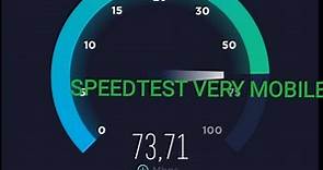 Very Mobile SpeedTest velocità dati/internet! Lo consiglio!