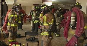 Firefighters from across Illinois train in Glenview for battling high-rise fires