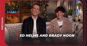 Ed Helms and Brady Noon Do a Family Switch | Interview