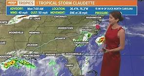 Tropical Storm Claudette: Lots of rain, unusual history