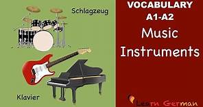 Learn German Vocabulary - Musical instruments in German
