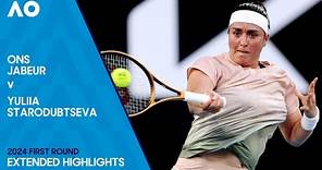 Ons Jabeur v Yuliia Starodubtseva Extended Highlights | Australian Open 2024 First Round
