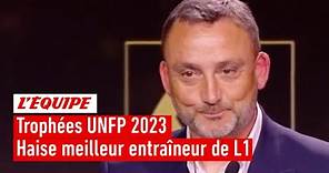 Trophées UNFP 2023 - Franck Haise (RC Lens) élu meilleur entraîneur de L1