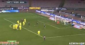 Emanuele Calaio Free Kick Goal - Napoli vs Genoa 1-1 HD 2014