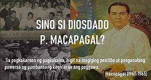 DIOSDADO MACAPAGAL : IKASIYAM NA PANGULO NG PILIPINAS | KAMPEON NG MASA | HISTORY RESEARCHER PH