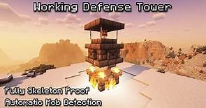 How To Make a Working Defense Tower in Minecraft
