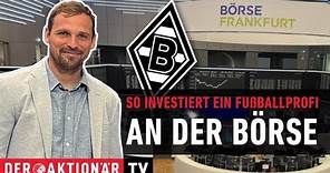 Tony Jantschke von Borussia Mönchengladbach auf dem Börsenparkett