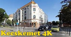 Walk around Kecskemet Hungary. [4K]
