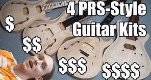 Comparing 4 different PRS Guitar Kits | Low budget to highest quality