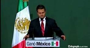 PRI's Enrique Pena Nieto declares victory in Mexico presidential election