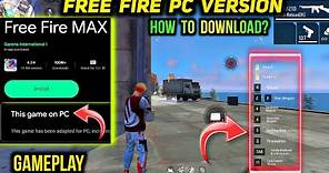 Free Fire PC Version Gameplay - New Features | How To Download? PC Version FF