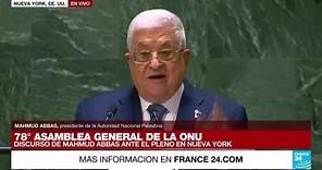Mahmud Abbas: "Palestina pide reconocimiento y disculpas"