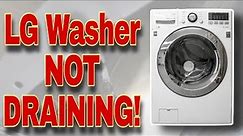 How to Fix LG Front Load Washer NOT Draining | Model #WM3370HWA/01