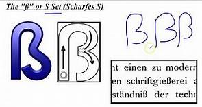 German Grammar: Alphabet and Pronunciation, S-Set ß