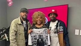 Today we had the amazing caliph gamble son of Kenny gamble and our wemon of excellence award reward recipient dyana Williams along with don miller founders of sons of legends foundation here for a interview they gave us a few scoops 🥣 we will be receiving a docu-series coming to you soon! Also they dropped off some goodies for auntie make sure to get your tee-shirts On www.gamble-huffmusic.com #gamble and huff Caliph WDAS FM Philly | Patty Jackson