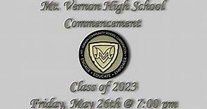 Mt Vernon Graduation Commencement Ceremony 2023