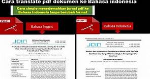 cara translate jurnal pdf bahasa inggris ke indonesia (2 cara translate pdf tanpa berubah format)