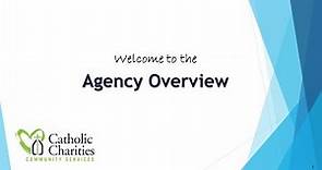 Catholic Charities Agency Overview