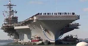 USS George H.W. Bush (CVN 77) homecoming from Norfolk, Va. Part 1.