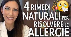 4 rimedi naturali per risolvere le allergie 🤧🤧🤧