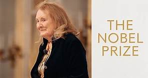 Nobel Prize lecture: Annie Ernaux, Nobel Prize in Literature 2022