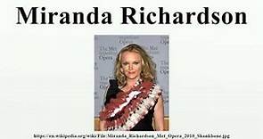 Miranda Richardson