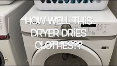 SAMSUNG ELECTRIC DRYER: HOW WELL IT DRIES CLOTHES ??