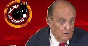 Rudy Giuliani Has Meltdown During Press Conference As Hair Dye Runs Down His Face | Donkey Of The Day