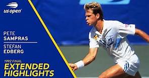 Stefan Edberg vs Pete Sampras Extended Highlights | 1992 US Open Final
