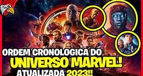 CRONOLOGIA DO UNIVERSO MARVEL 2023!! ATUALIZADA COM TODOS OS FILMES E SÉRIES EM ORDEM CRONOLÓGICA!!!
