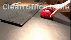 E ECSEM Cute Portable Cartoon Mini Desktop Vacuum Desk Dust Cleaner (Black)